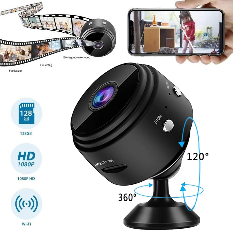 A9 HD Mini with Night Vision Wifi Camera 1080P Surveillance