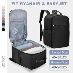 Ryanair Backpack 40x20x25 Cabin Bag, Hand Luggage Travel Backpack for Easyjet Cabin Bag 45x36x20, Laptop Backpack for Women/Men