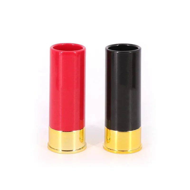 Christmas 12 Gauge Shotgun Shell Shot Glasses Set of 4 Funny Gun Hunting Shooting Outdoor Father's Day Dad Novelty Gift Drinking