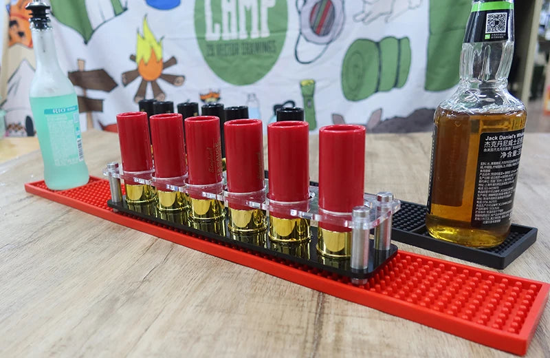 Christmas 12 Gauge Shotgun Shell Shot Glasses Set of 4 Funny Gun Hunting Shooting Outdoor Father's Day Dad Novelty Gift Drinking