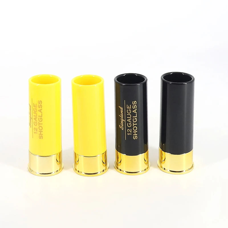 Christmas 12 Gauge Shotgun Shell Shot Glasses Set of 4 Funny Gun Hunting Shooting Outdoor Father's Day Dad Novelty Gift Drinking