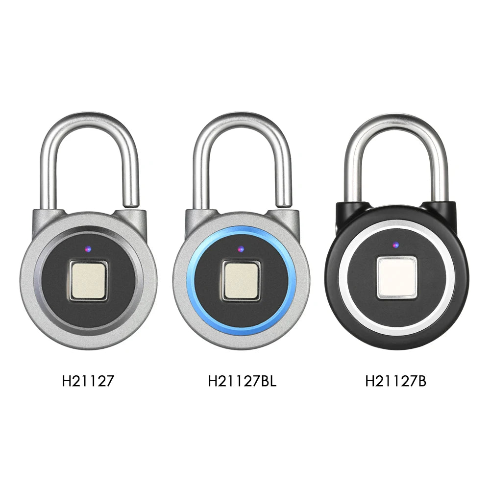 BT Smart Keyless Fingerprint Lock Waterproof APP / Fingerprint Unlock Anti-Theft Security Padlock Door Luggage Case Lock