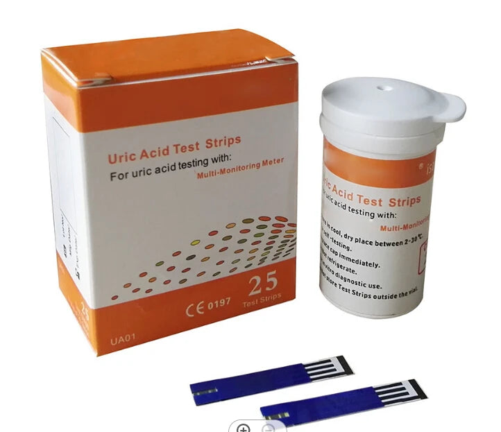 4 in1 Multi-Function Cholesterol Meter Uric Acid&Hemoglobin Blood Glucose Test strips kit for Diabetes Gout Device with Lancets