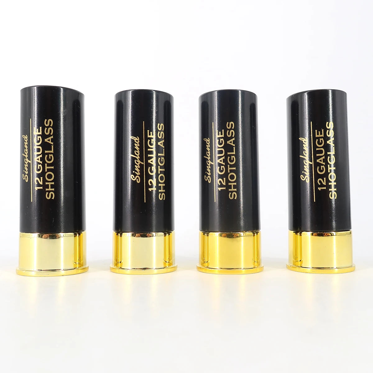 Christmas 12 Gauge Shotgun Shell Shot Glasses Set of 4 Funny Gun Hunting Shooting Outdoor Father's Day Dad Novelty Gift Drinking