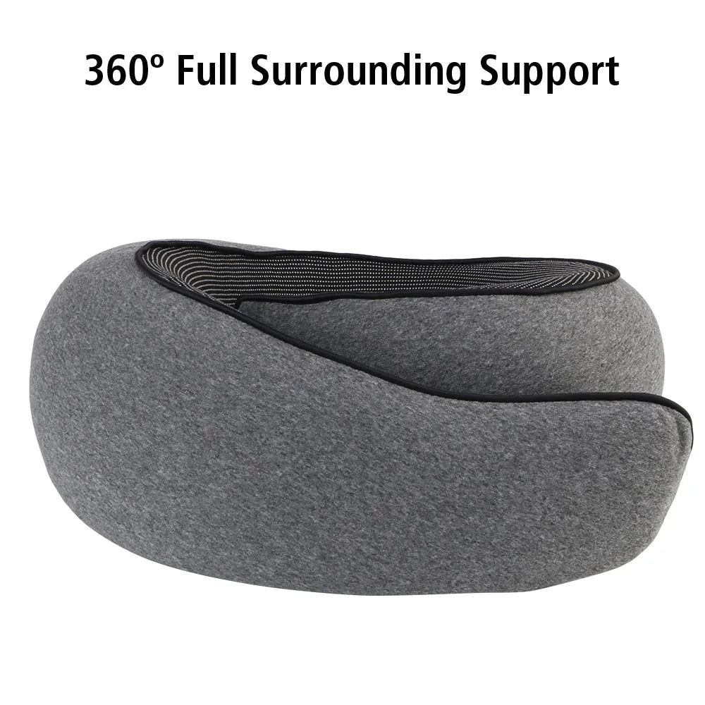 Portable U-shaped Pillow Memory Foam Snail Pillow Soft Noon Break Sleep Pillows Travel Neck Support Travel Neck Pillow