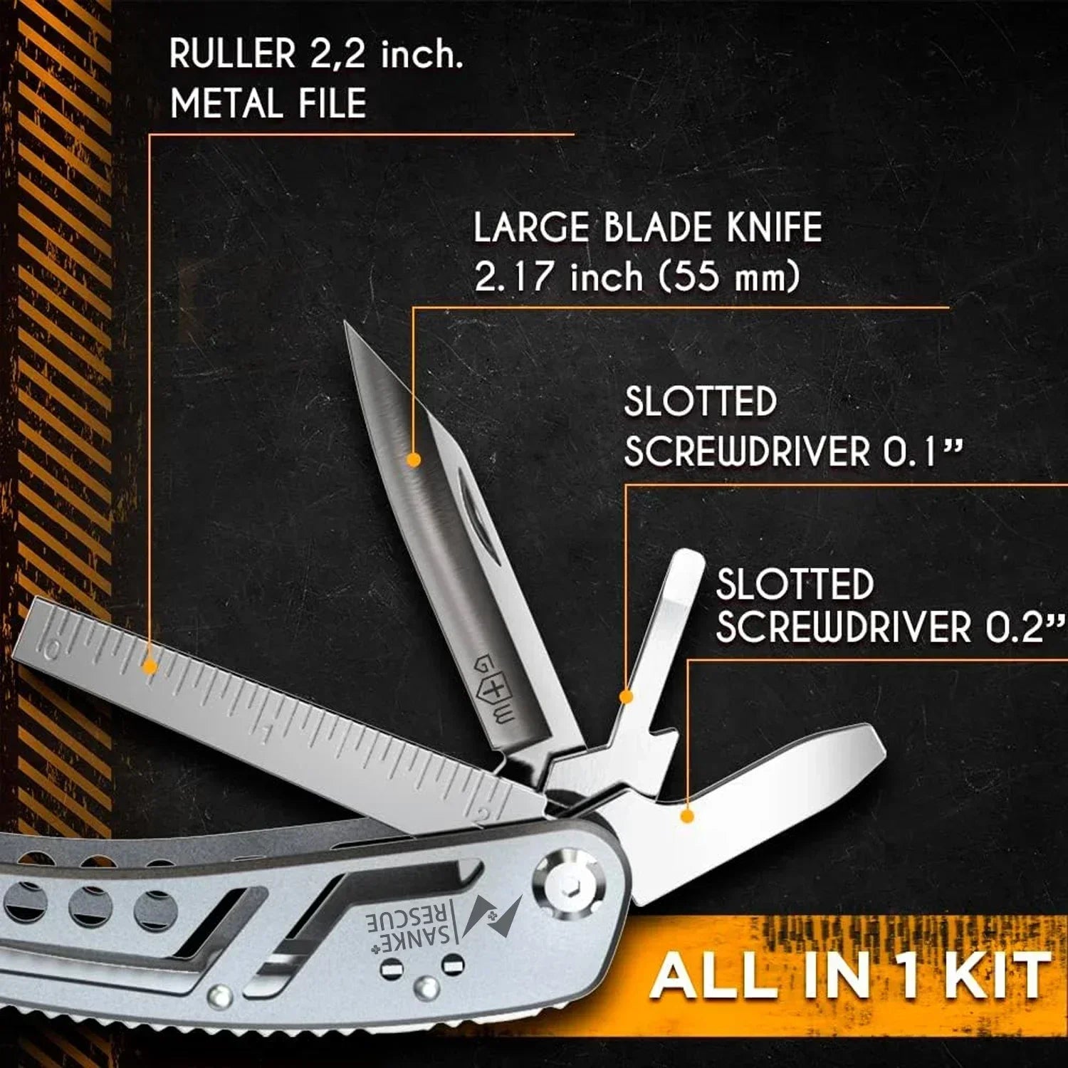 Multitool 24-in-1 Multitools Pliers with Professional Multi-tool for Survival Camping and Hunting Gifts for Men Dad Hus band