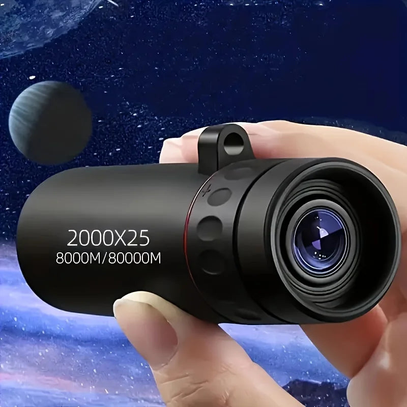 Telescópio Portátil 2000X25 Monocular HD com alcance de até 2000x