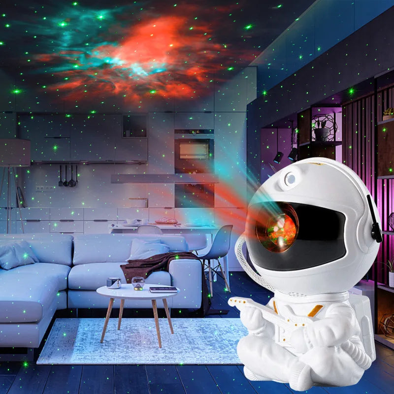 Galaxy Star Projector LED Night Light Starry Sky Astronaut Porjectors Lamp For Decoration Bedroom Home Decorative