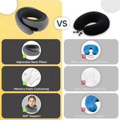 Portable U-shaped Pillow Memory Foam Snail Pillow Soft Noon Break Sleep Pillows Travel Neck Support Travel Neck Pillow