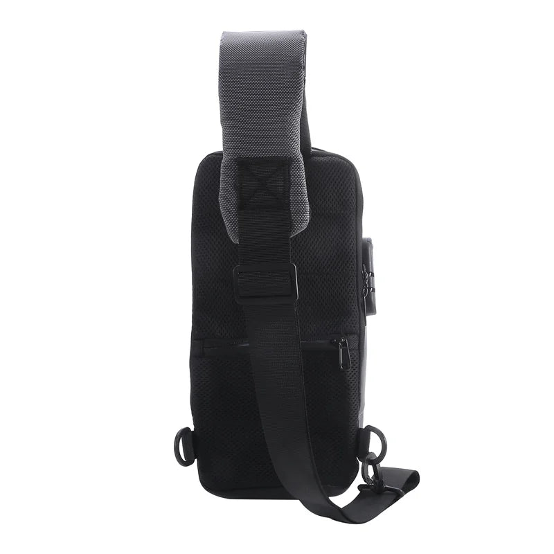 Men Multifunction Anti Theft USB Shoulder Bag Man Crossbody Cross Body Travel Sling Chest Bags Pack Messenger Pack