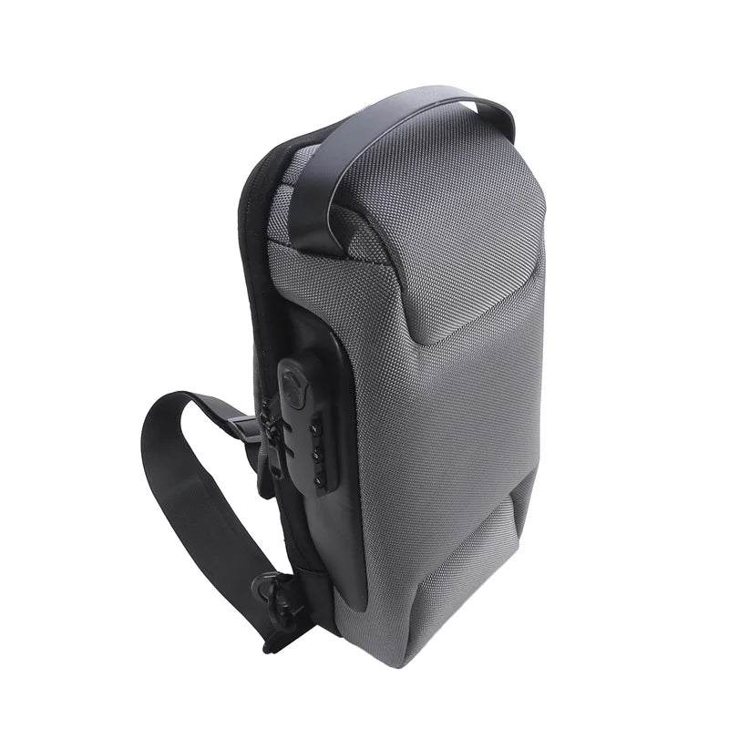 Men Multifunction Anti Theft USB Shoulder Bag Man Crossbody Cross Body Travel Sling Chest Bags Pack Messenger Pack