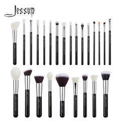 Jessup Makeup Brushes Set Foundation Powder Professional Make Up Brush Contour Blender Eyeshadow Blush 25pcs Goat Synthetic T175